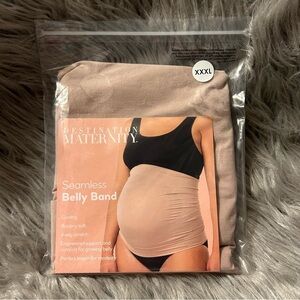 Destination Maternity Seamless Belly Band‎ Womens Size XXXL Light Taupe Cooling